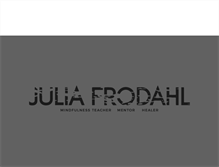 Tablet Screenshot of juliafrodahl.com